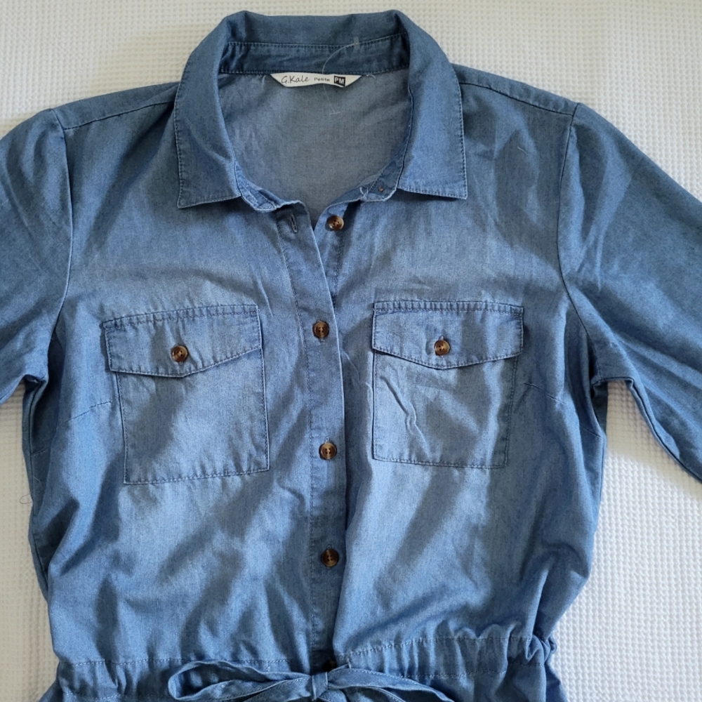 โจ๏ธHP 2Xโจ๏ธ G. Kale Button Down Lightweight Dress๐ - NWOT - Picture 3 of 15